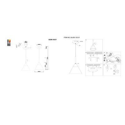 SL930.103.01 Подвес ST-Luce Хром/Прозрачный LED 1*7W 4000K