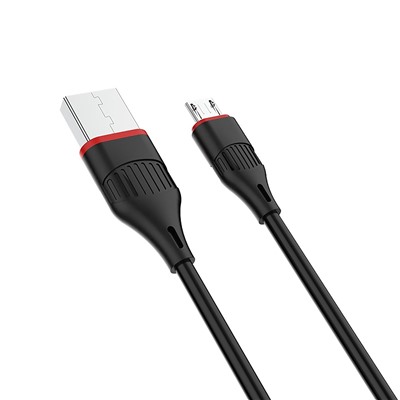 Кабель USB - micro USB Borofone BX17 Enjoy (повр. уп)  100см 2,4A  (black)
