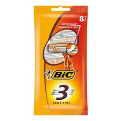 Станок для бритья одноразовый BiC-3 Sensitive (8шт)