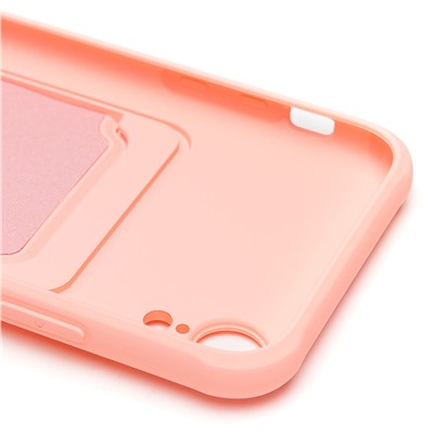 Чехол-накладка - SC304 с картхолдером для "Apple iPhone XR" (light pink) (208679)