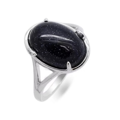 Кольцо из серебра авантюрин, МЦВА175
