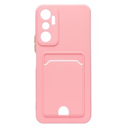 Чехол-накладка - SC315 с картхолдером для "infinix HOT 20 4G" (pink)