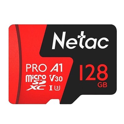 Карта флэш-памяти MicroSD 128 Гб Netac P500 Extreme Pro UHS-I (100 Mb/s) без адаптера (Class 10)