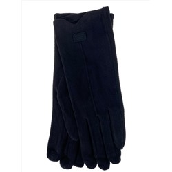 Элегантные демисезонные перчатки из велюра, цвет черный