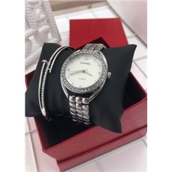 Подарочный набор для женщин часы, браслет + коробка #21177584