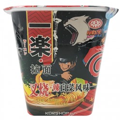 Лапша б/п со вкусом кимчи и свинины Yile Noodles Naruto, Китай, 90 г АкцияРаспродажа