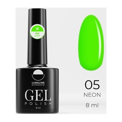 LunaLine Гель-лак Neon т.05 Ярко-зеленый 8мл