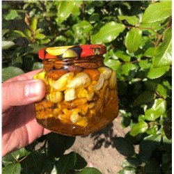 Орехи в мёде, стеклянная баночка 250мл