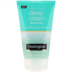 Neutrogena, Deep Clean, очищающий и освежающий гель-скраб, 4,2 унции (119 г)