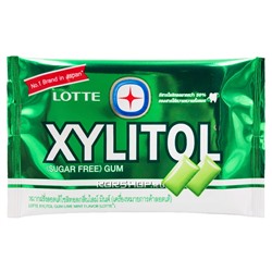 Жевательная резинка Лайм и Мята Xylitol Lime Mint Thai Lotte, Таиланд, 11,6 г Акция