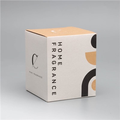 Свеча ароматическая "Home Fragrance", ирис и сладости, белая, 7х8 см