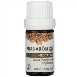 Pranarom, эфирное масло, диффузионная смесь, для медитаций, 5 мл (0,17 жидк. унций)