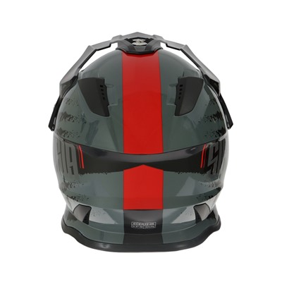 Шлем кроссовый, размер M (57-58), модель - BLD-819-7, черно-красный