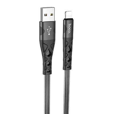 Кабель USB - Apple lightning Hoco U105  120см 2,4A  (black)