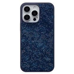 Чехол-накладка - PC071 POSH SHINE для "Apple iPhone 15 Pro Max" россыпь кристаллов (ice blue) (231615)