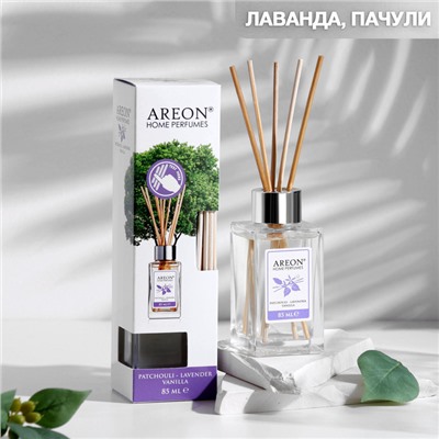 Диффузор ароматический для дома Areon Sticks, 85 мл, лаванда и пачули