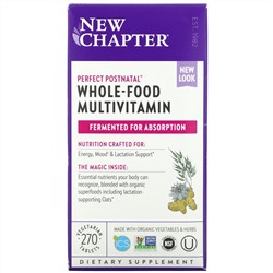 New Chapter, Perfect Postnatal, мультивитамины из цельных продуктов, 270 вегетарианских таблеток