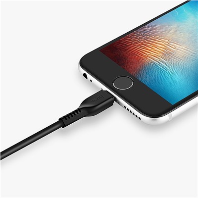 Кабель USB - Apple lightning Hoco X13 Easy  100см 2A  (black)