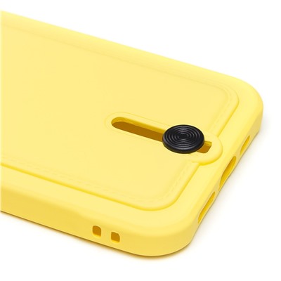 Чехол-накладка - SC304 с картхолдером для "Apple iPhone 13" (yellow)