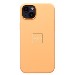 Чехол-накладка ORG Silicone Case SafeMag с анимацией для "Apple iPhone 15 Plus" (orange sorbet)