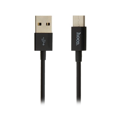 Кабель USB - micro USB Hoco X23 Skilled  100см 2,1A  (black)