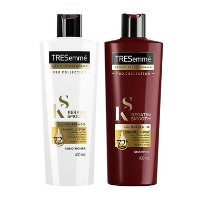 Шампунь для волос TRESemmé Keratin Shine With Marula Oil Shampoo с кератином, 400 мл (Разглаживающий)