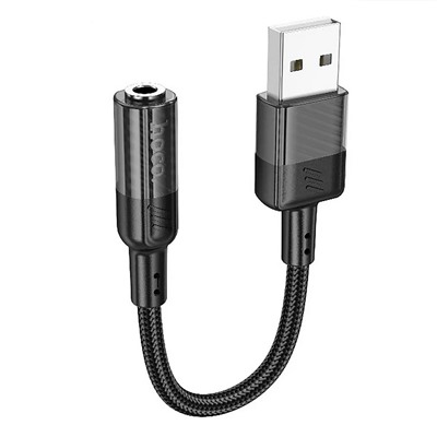 Адаптер Hoco LS37 Spirit USB to 3.5mm (black)