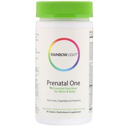 Rainbow Light, Prenatal One, пренатальные витамины, 90 таблеток