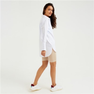 Блузка женская MINAKU: Casual Collection, цвет белый, размер 50