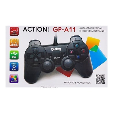 Геймпад Dialog Action GP-A11 (black) (black)