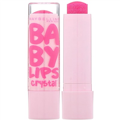 Maybelline, Baby Lips Crystal, увлажняющий бальзам для губ, розовый кварц 140, 4,4 г