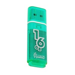 Флэш накопитель USB 16 Гб Smart Buy Glossy (green)