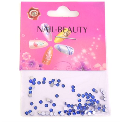 Nail Beauty, Стразы синие, размер s4