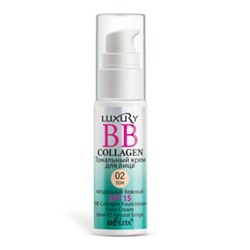 LUXURY BB-Collagen тональный крем для лица 02 натуральный бежевый 25 мл