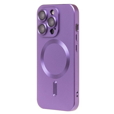 Чехол-накладка - SM020 Matte SafeMag для "Apple iPhone 15 Pro" (purple)