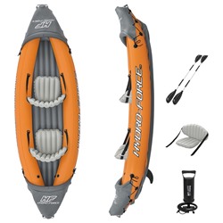 Байдарка Bestway Lite-Rapid X2 Kayak, двухместная, вёсла 218 см, до 160 кг, 321×100×48 см, 65077