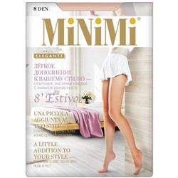 Колготки женские MiNiMi Estivo Nudo, 8 den, размер 3, цвет caramello