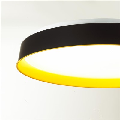 7711/EL COLOR SN 102 Светильник пластик/желтый LED 70Вт 3000-6000К D500 IP43 пульт ДУ TUNA YELLOW