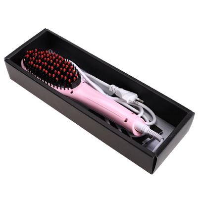 Расческа-выпрямитель "FAST HAIR STRAIGHTENER" HQT-906 Pink