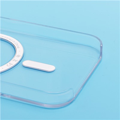 Чехол-накладка - PC Clear Case SafeMag для "Apple iPhone 15" (transparent)