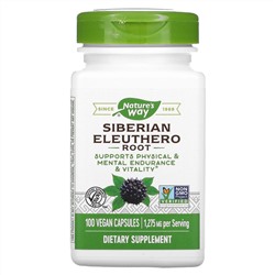 Nature's Way, Siberian Eleuthero Root, 425 mg, 100 Vegan Capsules