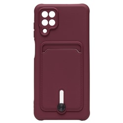 Чехол-накладка - SC304 с картхолдером для "Samsung SM-A125 Galaxy A12" (bordo) (208709)