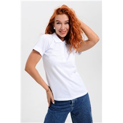 14402 футболка поло женская (Белый)