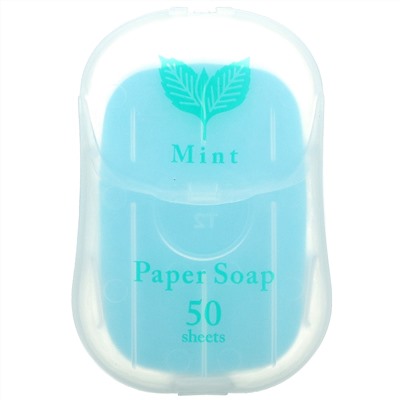 Charley, Paper Soap, Mint, 50 Pcs