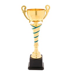 Кубок 139C, наградная фигура, золото, подставка пластик, 29,5 × 13 × 7,5 см.
