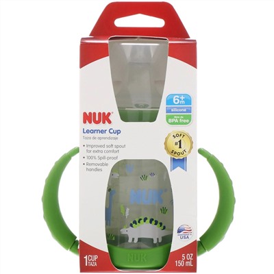 NUK, Тренировочная чашка, для детей от 6 месяцев, 150 мл (5 унций), 1 шт.