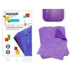 Копировальная бумага А4 100л фиолетовая M-5691 Mazari