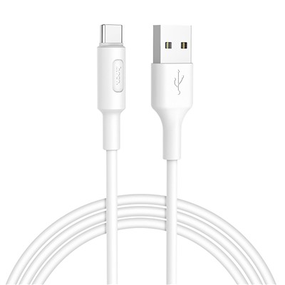 Кабель USB - Type-C Hoco X25 (повр. уп)  100см 3A  (white)