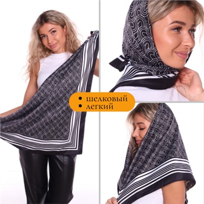 Платок-шарф женский на шею облегченный, размер 90*90 см, арт.280.032