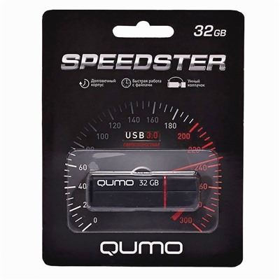 Флэш накопитель USB 32 Гб Qumo Speedster 3.0 (black)